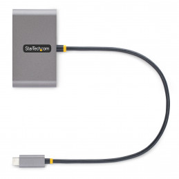 StarTech.com 5G2A2CPDB-USB-C-HUB keskitin USB 3.2 Gen 1 (3.1 Gen 1) Type-C 5000 Mbit s Harmaa