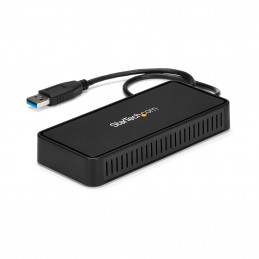 StarTech.com USBA2DPGB kannettavien tietokoneiden telakka ja porttitoistin Langallinen USB 3.2 Gen 1 (3.1 Gen 1) Type-A Musta