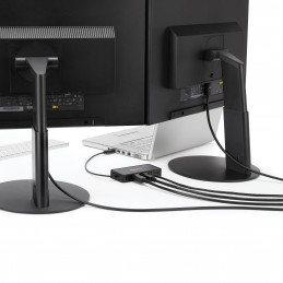 StarTech.com USBA2DPGB kannettavien tietokoneiden telakka ja porttitoistin Langallinen USB 3.2 Gen 1 (3.1 Gen 1) Type-A Musta