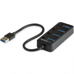 StarTech.com HB30A4AIB keskitin USB 3.2 Gen 1 (3.1 Gen 1) Type-A 5000 Mbit s Musta