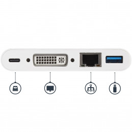 StarTech.com DKT30CDVPD kannettavien tietokoneiden telakka ja porttitoistin Langallinen USB 3.2 Gen 1 (3.1 Gen 1) Type-C