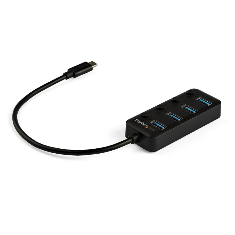 StarTech.com HB30C4AIB keskitin USB 3.2 Gen 1 (3.1 Gen 1) Type-C 5000 Mbit s Musta