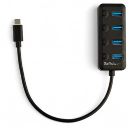 StarTech.com HB30C4AIB keskitin USB 3.2 Gen 1 (3.1 Gen 1) Type-C 5000 Mbit s Musta