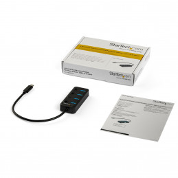 StarTech.com HB30C4AIB keskitin USB 3.2 Gen 1 (3.1 Gen 1) Type-C 5000 Mbit s Musta
