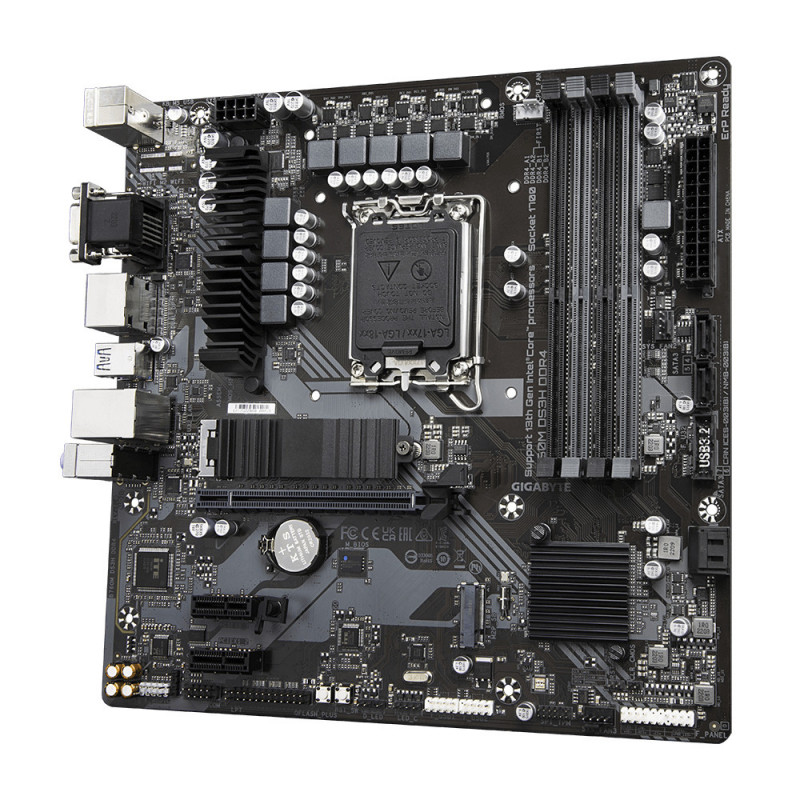 Gigabyte B760M DS3H DDR4 emolevy LGA 1700 mikro ATX