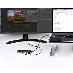 StarTech.com DKT31CHPDL kannettavien tietokoneiden telakka ja porttitoistin Langallinen USB 3.2 Gen 2 (3.1 Gen 2) Type-C Musta,