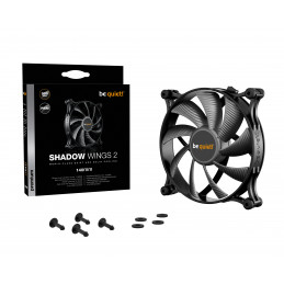 be quiet! Shadow Wings 2 140mm PWM Tietokonekotelo Tuuletin 14 cm Musta