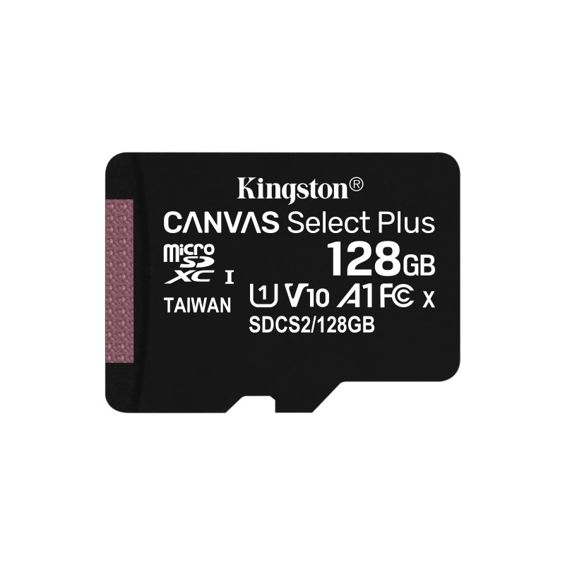 Kingston Technology Canvas Select Plus flash-muisti 128 GB MicroSDXC UHS-I Luokka 10