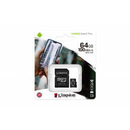 Kingston Technology Canvas Select Plus flash-muisti 64 GB MicroSDXC UHS-I Luokka 10