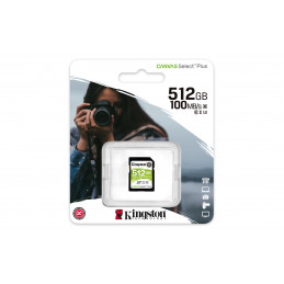 Kingston Technology Canvas Select Plus flash-muisti 512 GB SDXC UHS-I Luokka 10