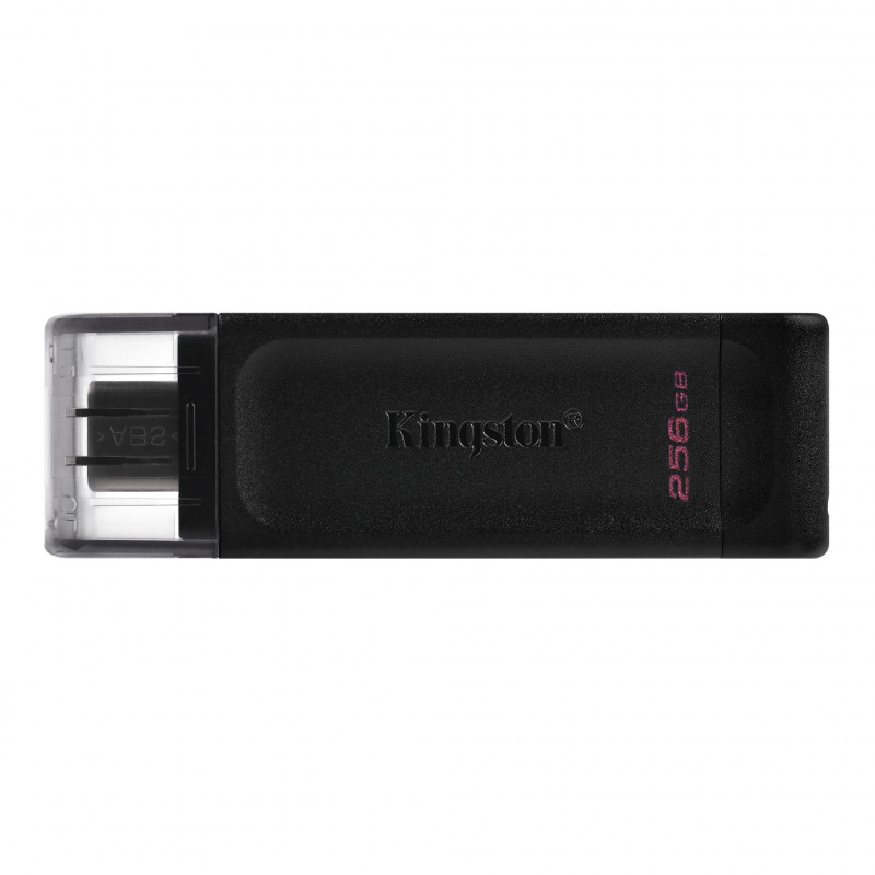 Kingston Technology 70 USB-muisti 256 GB USB Type-C 3.2 Gen 1 (3.1 Gen 1) Musta