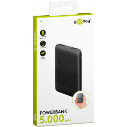 Goobay 53932 akku- ja paristolaturi Litium polymeeri (LiPo) 5000 mAh Musta