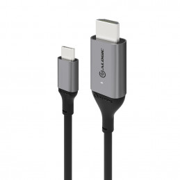 ALOGIC ULCHD01-SGR videokaapeli-adapteri 1 m HDMI-tyyppi A (vakio) USB Type-C Musta, Harmaa