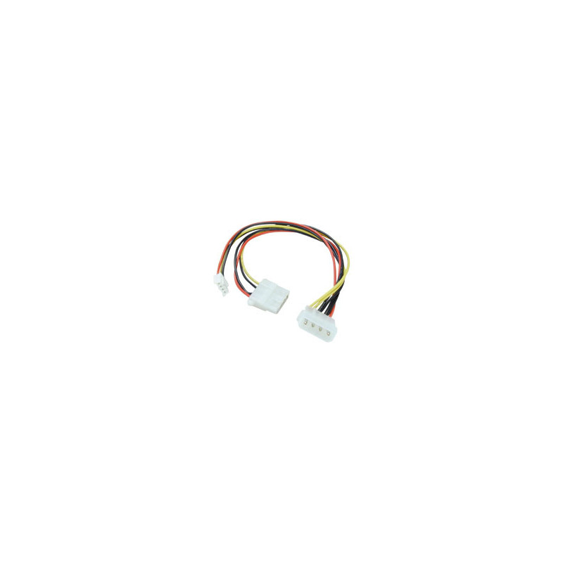 Lindy 5.25" Power Male to 5.25" & 3.5" Power Female, 0.25m