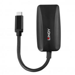 Lindy 43337 videokaapeli-adapteri 0,13 m USB Type-C DisplayPort Musta