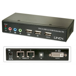 Lindy 39377 KVM-kytkin Musta