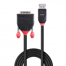 Lindy 41491 videokaapeli-adapteri 2 m DisplayPort HDMI Musta