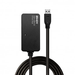 Lindy 43159 keskitin USB 3.2 Gen 1 (3.1 Gen 1) Type-A 5000 Mbit s Musta