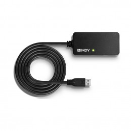 Lindy 43159 keskitin USB 3.2 Gen 1 (3.1 Gen 1) Type-A 5000 Mbit s Musta