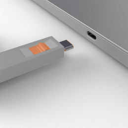 Lindy 40428 portin lukitsin Portinlukitsin USB Type-C Harmaa, Oranssi 4 kpl