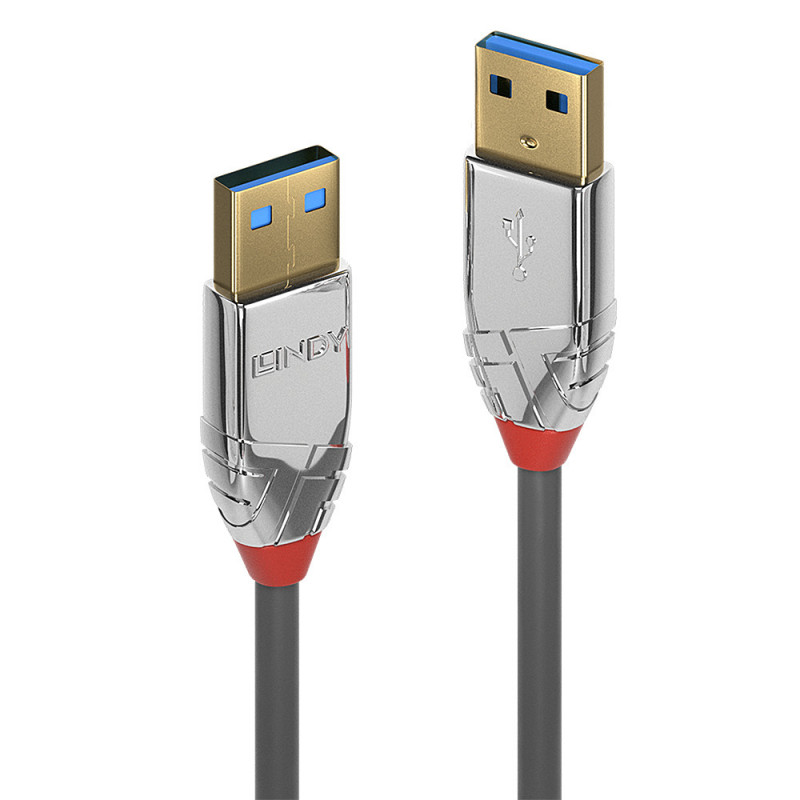 Lindy 36629 USB-kaapeli 5 m USB 3.2 Gen 1 (3.1 Gen 1) USB A Harmaa