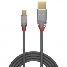 Lindy 36634 USB-kaapeli 5 m USB 2.0 USB A Mini-USB B Harmaa