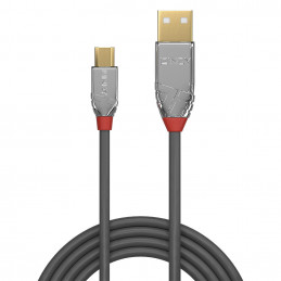 Lindy 36654 USB-kaapeli 5 m USB 2.0 USB A Micro-USB B Harmaa