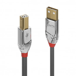 Lindy 36641 USB-kaapeli 1 m USB 2.0 USB A USB B Harmaa