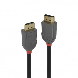 Lindy 36481 DisplayPort-kaapeli 1 m Musta, Harmaa