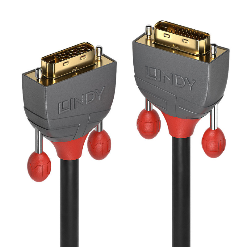 Lindy 36222 DVI-kaapeli 2 m DVI-D Musta