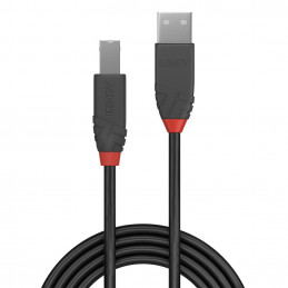 Lindy 36673 USB-kaapeli 2 m USB 2.0 USB A USB B Musta