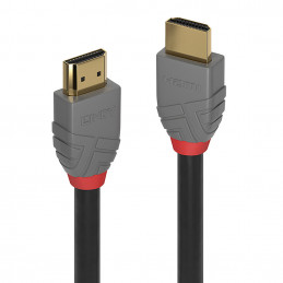 Lindy 36967 HDMI-kaapeli 10 m HDMI-tyyppi A (vakio) Musta, Harmaa