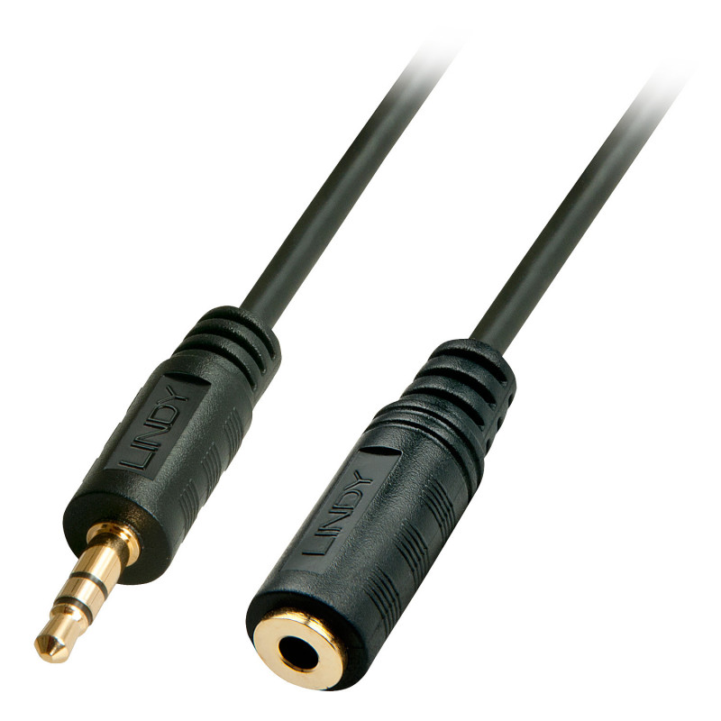 Lindy 35654 audiokaapeli 5 m 3.5mm Musta