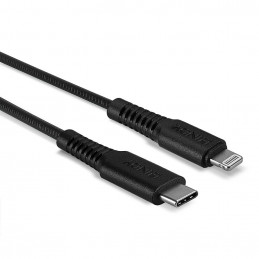 Lindy 31286 Lightning-kaapeli 1 m Musta