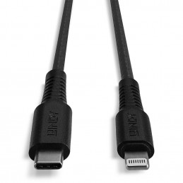 Lindy 31286 Lightning-kaapeli 1 m Musta
