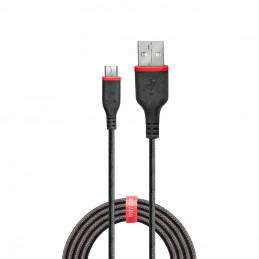 Lindy 36739 USB-kaapeli 3 m USB 2.0 USB A Micro-USB B Musta