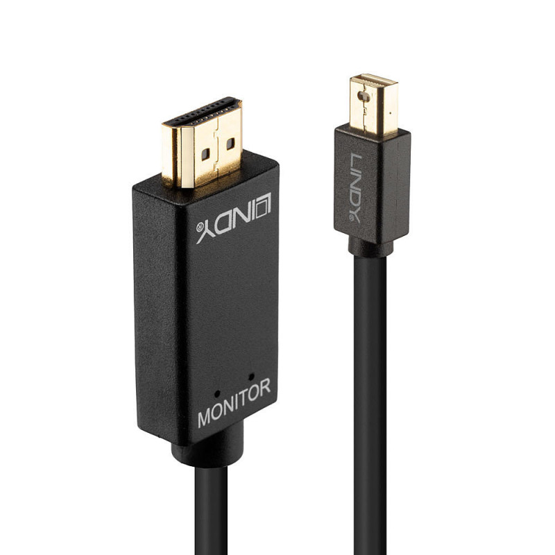 Lindy 36929 videokaapeli-adapteri 5 m Mini DisplayPort HDMI-tyyppi A (vakio) Musta