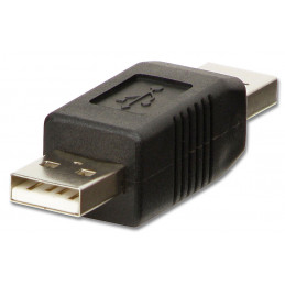 Lindy 71229 kaapelin sukupuolenvaihtaja USB A Musta