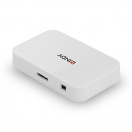 Lindy 43143 keskitin USB 3.2 Gen 1 (3.1 Gen 1) Type-A 5000 Mbit s Valkoinen