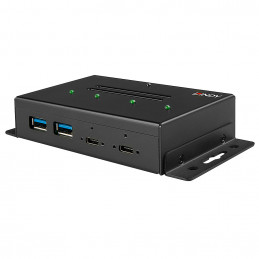 Lindy 43094 keskitin USB 3.2 Gen 2 (3.1 Gen 2) Type-C 10000 Mbit s Musta