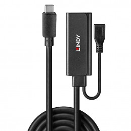Lindy 43352 keskitin USB 3.2 Gen 1 (3.1 Gen 1) Type-C 5000 Mbit s Musta