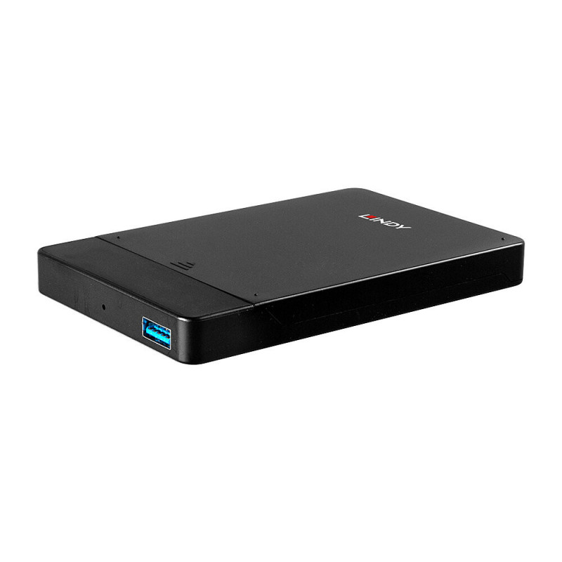 Lindy 43331 tallennusaseman kotelo HDD- SSD-kotelo Musta 2.5"