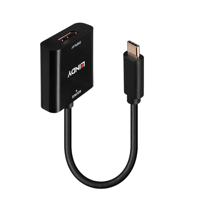 Lindy 43269 USB grafiikka-adapteri 3840 x 2160 pikseliä Musta