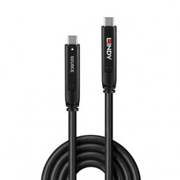 Lindy 43333 USB-kaapeli 10 m USB 3.2 Gen 1 (3.1 Gen 1) USB C Musta
