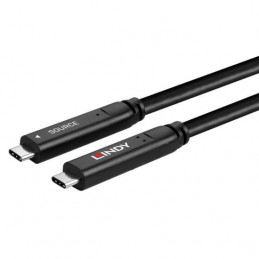 Lindy 43333 USB-kaapeli 10 m USB 3.2 Gen 1 (3.1 Gen 1) USB C Musta