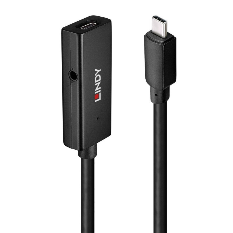 Lindy 43356 keskitin USB 3.2 Gen 1 (3.1 Gen 1) Type-C 5000 Mbit s Musta