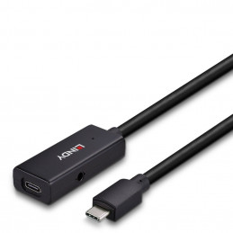 Lindy 43356 keskitin USB 3.2 Gen 1 (3.1 Gen 1) Type-C 5000 Mbit s Musta