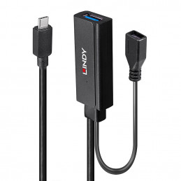 Lindy 43344 keskitin USB 3.2 Gen 1 (3.1 Gen 1) Type-C 5000 Mbit s Musta