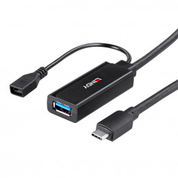 Lindy 43344 keskitin USB 3.2 Gen 1 (3.1 Gen 1) Type-C 5000 Mbit s Musta