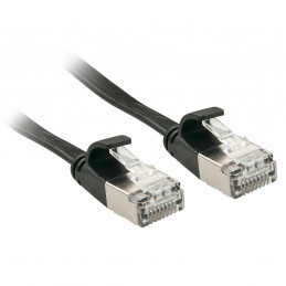 Lindy 47480 verkkokaapeli Musta 0,3 m Cat6a U FTP (STP)